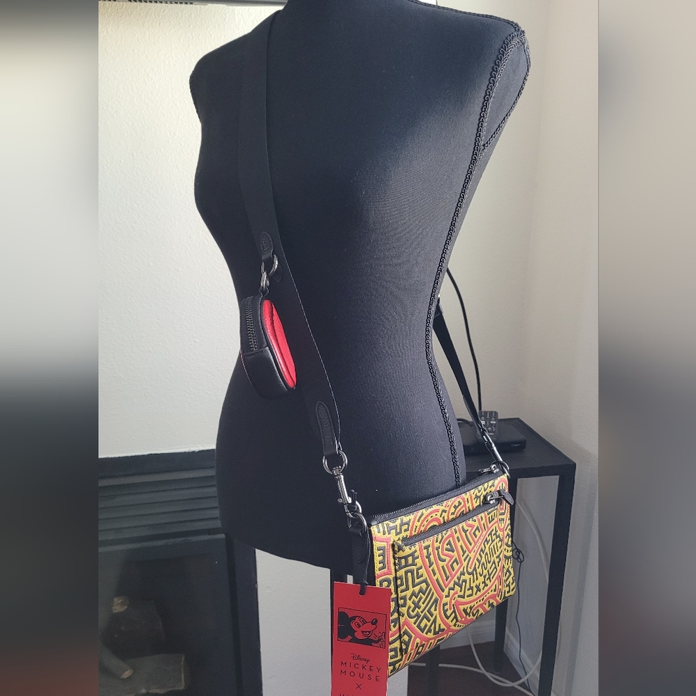 Coach Limited Edition Mickey X Keith Haring Holden Crossbody - Picture 1 of 13